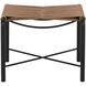 Riz 18.5 inch Tan Leather Stool
